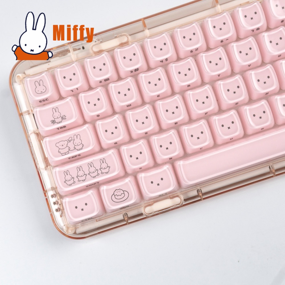 Kawaii Miffy Keycaps Cute Rabb - đánh giá và giá Gaming Accessories Aesthetic
