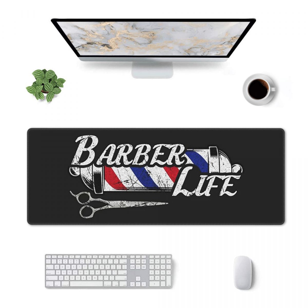 Large Mouse Pad Barber Shop Si - đánh giá và giá Gaming Accessories Shop