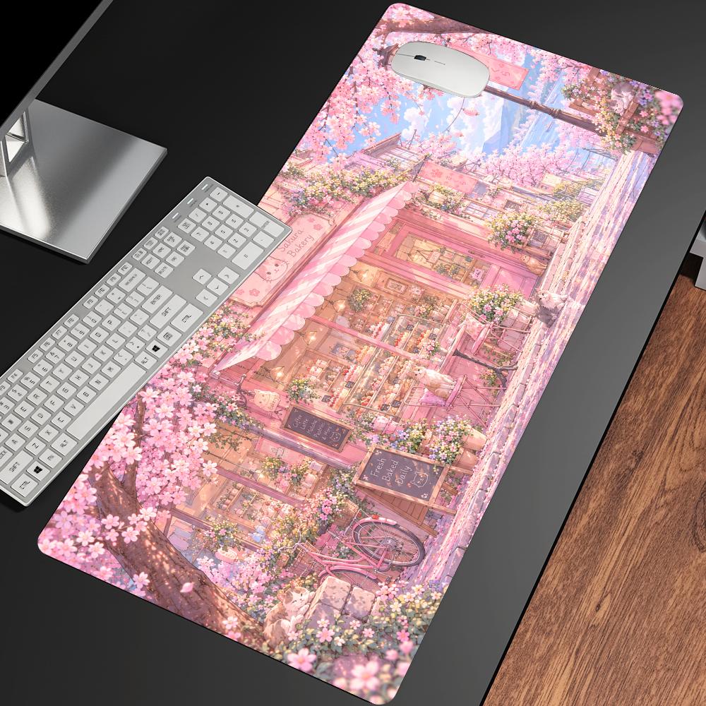 Cherry Blossom Shop Desk Mat T - đánh giá và giá Gaming Accessories Shop