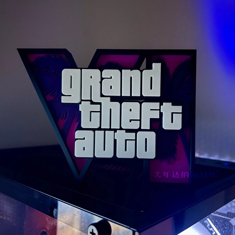 3d GTA 6 Grand Theft Auto Logo - đánh giá và giá Accessories For Your Gaming Room