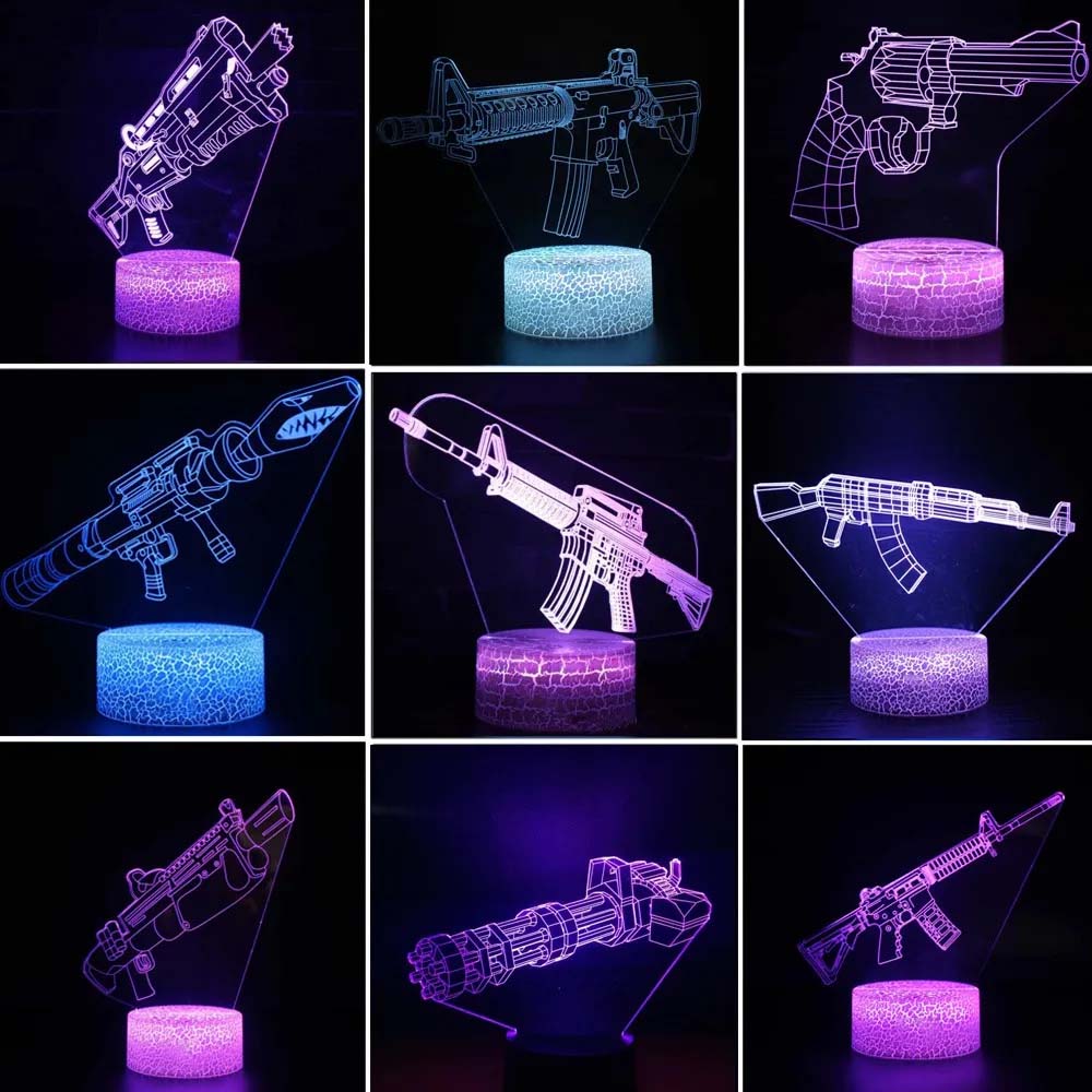 Game Rifle 3d Led Night Light  - đánh giá và giá Accessories For Your Gaming Room