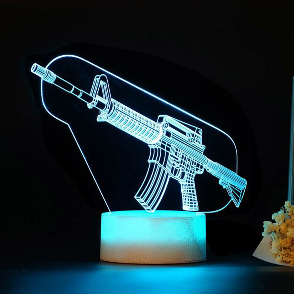 Game Rifle 3d Led Night Light  - đánh giá và giá Accessories For Your Gaming Room